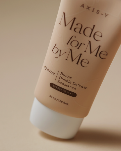 Biome Double Defense Facial Sunscreen SPF50+ PA++++, Skin Barrier Repair Sun Cream Infused With Kombucha & Galactomyces, Hydrating Lightweight Daily Sunscreen For Sensitive Skin, 50ml