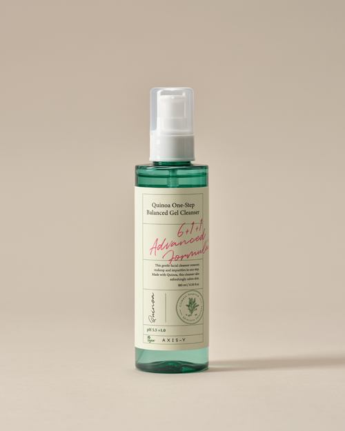 Quinoa One Step Balanced Gel Cleanser - Deep Hydrating Makeup Remover Facial Cleansing Gel - Vegan Korean Skin Care Face Wash for All Skin Types (6.08 fl. oz.)