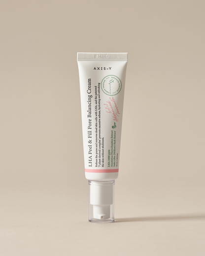 LHA Peel & Fill Pore Balancing Cream - Blackhead Remover & Pore Minimizer for Face - Vegan Korean Skin Care Face Moisturizer Cream for All Skin Types (1.69 fl. oz.)