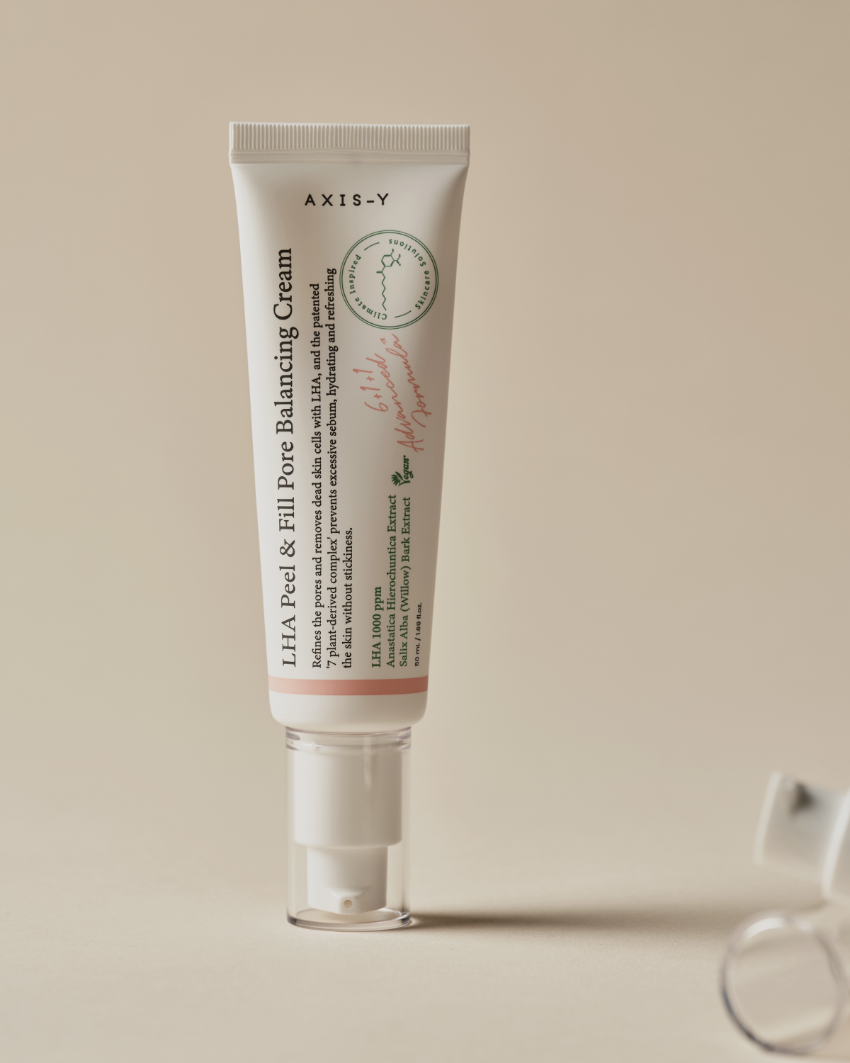 LHA Peel & Fill Pore Balancing Cream - Blackhead Remover & Pore Minimizer for Face - Vegan Korean Skin Care Face Moisturizer Cream for All Skin Types (1.69 fl. oz.)