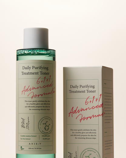Daily Purifying Treatment Toner with Salicylic Acid & Centella Asiatica - Pore Minimizer, Oil Control & Blemish Treatment Face Exfoliator - Vegan Korean Skin Care BHA Toner (6.76 fl. oz.)